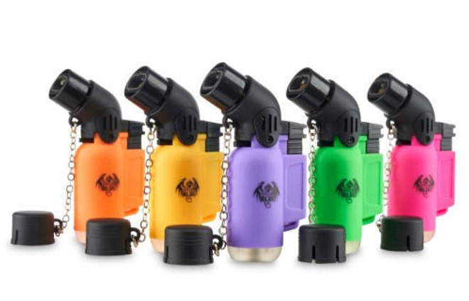  Special Blue Dual Mini Butane Gas Torch Lighters - Assorted Colors 