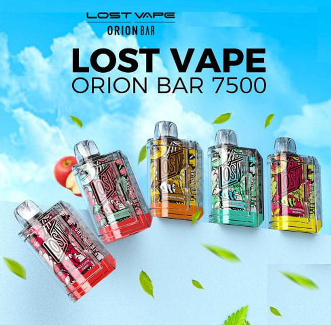 Lost Vape Orion Bar EXOTIC EDITION 18ML 7500 Puffs 650mAh Prefilled Nicotine Salt Rechargeable Disposable Vape