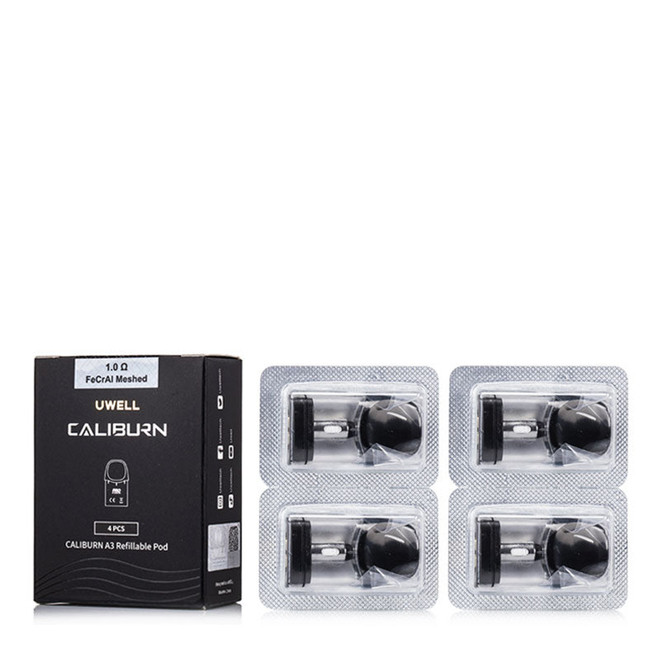 UWELL CALIBURN A3S 2ML REPLACEMENT PODS (REFILLABLE) PACK OF 4 | I LOVE VAPE