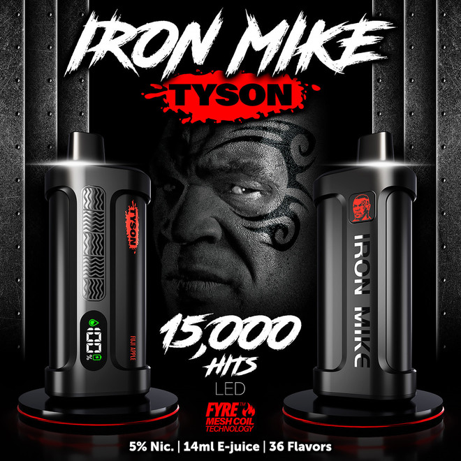 Iron Mike 15000 Puffs Disposable Vape by Tyson