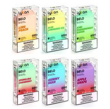 Net Weight Lykcan BELO PLUS 6000 Puffs Disposable Vapor - Sea Salt Lemon  Vapes Under $10 Australia