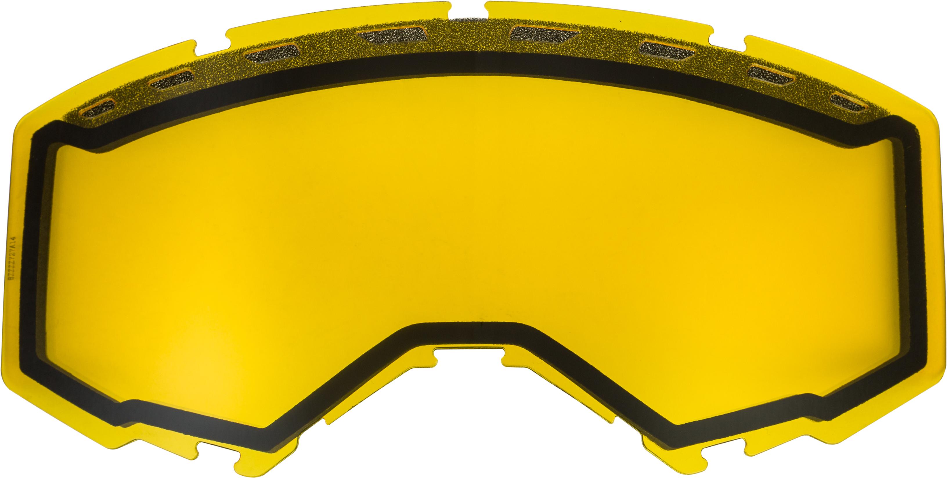 Fly Racing - Dual Lens With Vents Adult Yellow - FLB-020