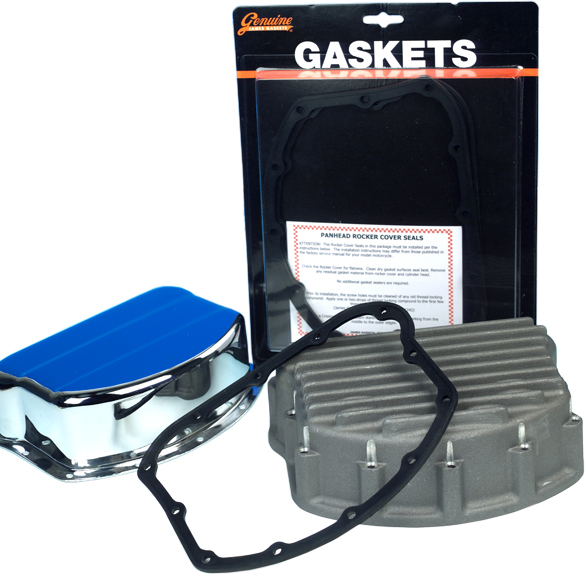 James Gaskets - Gasket Rocker Cover Panhead 1/8 In Thick Rubber Steel 2/pk - 17541-48-DL