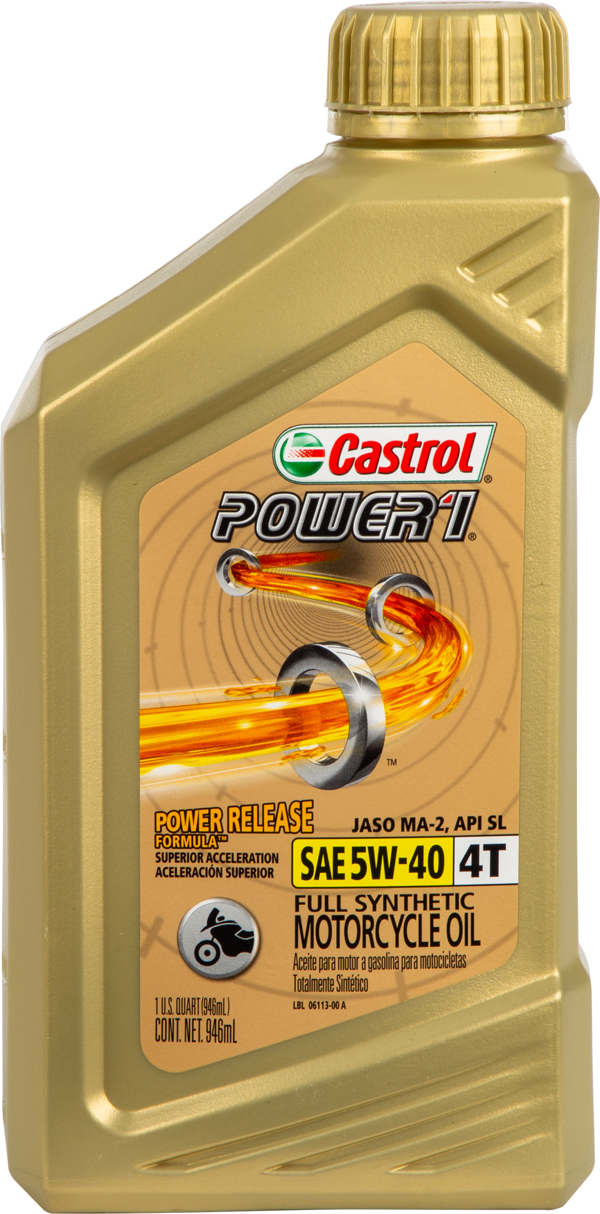 Castrol - Power 1 4t Synthetic 5w40 1qt - 15D29D