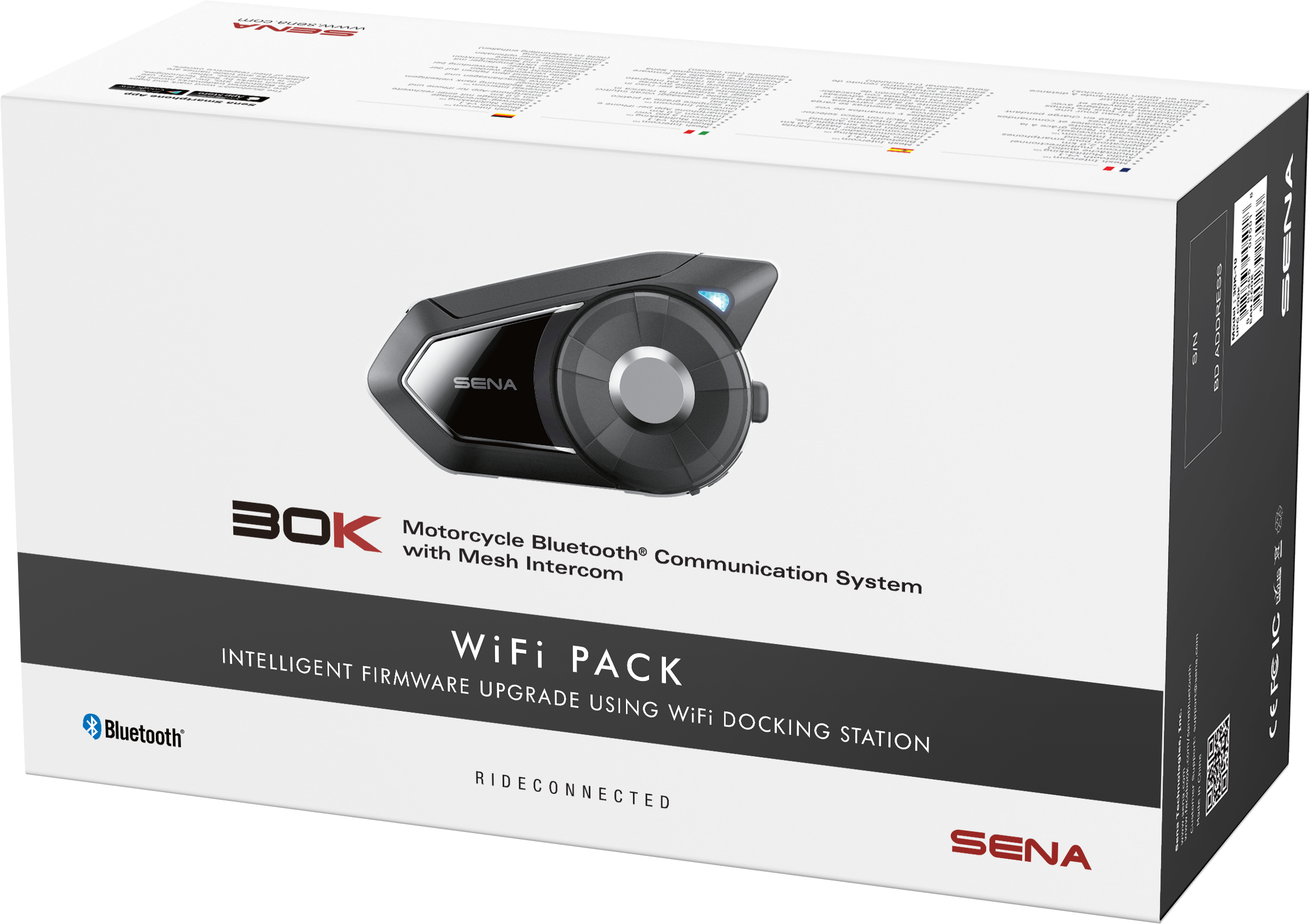 Sena - 30k Hd Bluetooth Communication System Hd Single - 30K-03