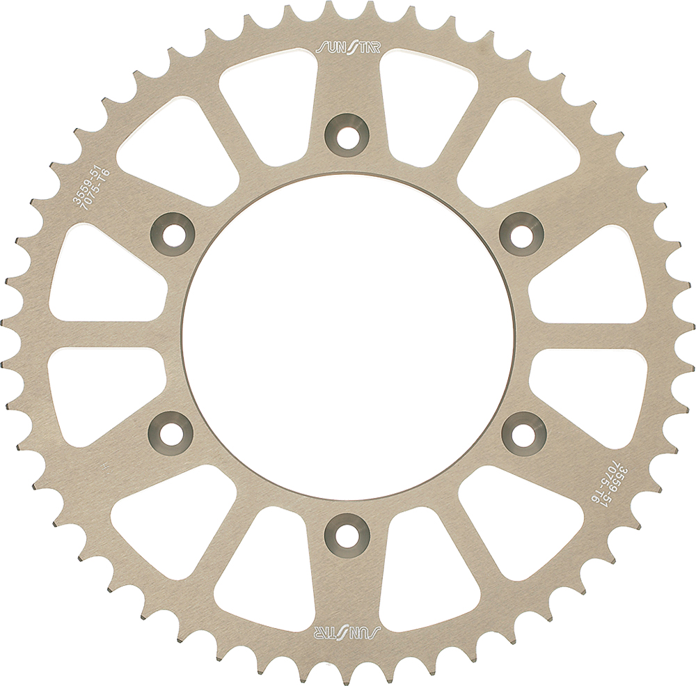 Sunstar - Rear Sprocket Aluminum 53t-420 Kaw/suz - 5-142353