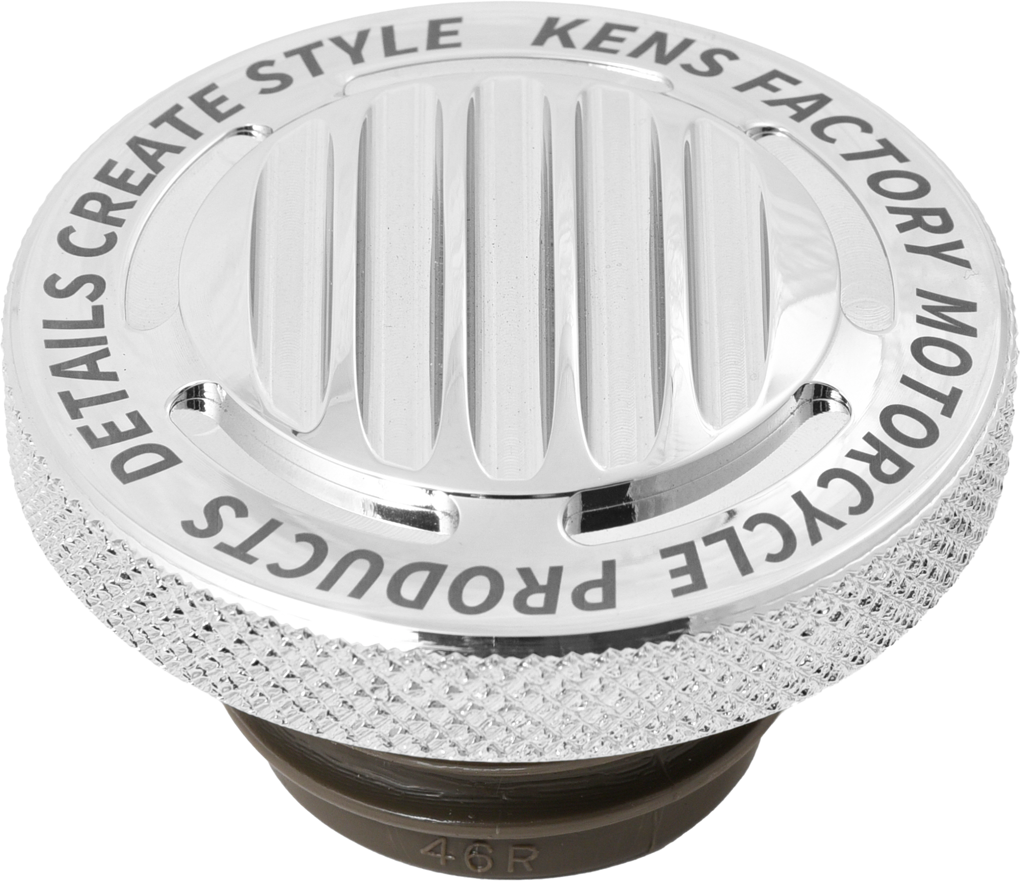 Kens Factory Llc - Nx Lvl Gas Cap Finned Chrome Rachet Screw Rh - KFC-05