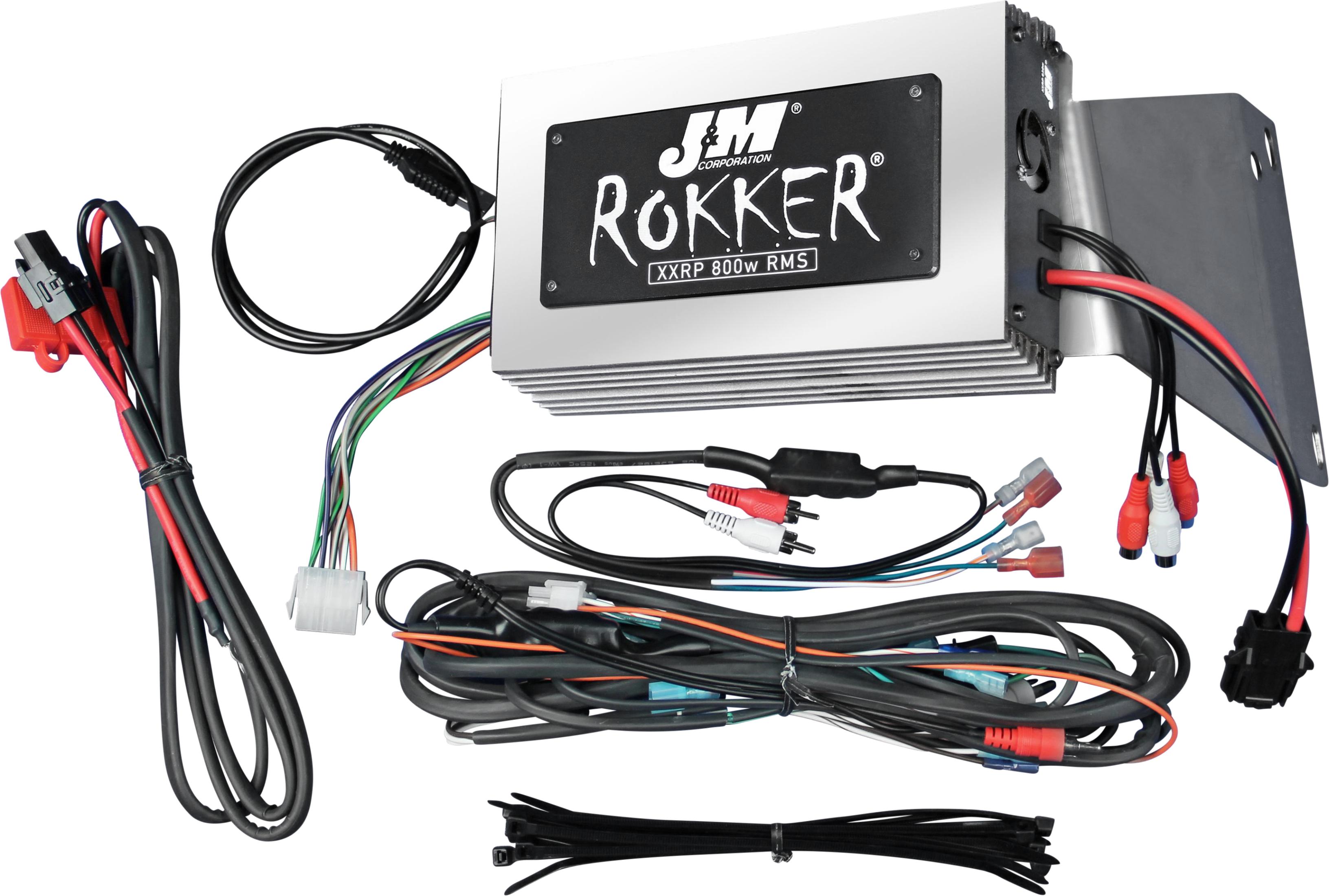 J&m - Rokker P800w 4-ch Amp Kit 11-13 Fltr Ultra - JAMP-800HR11-ULP