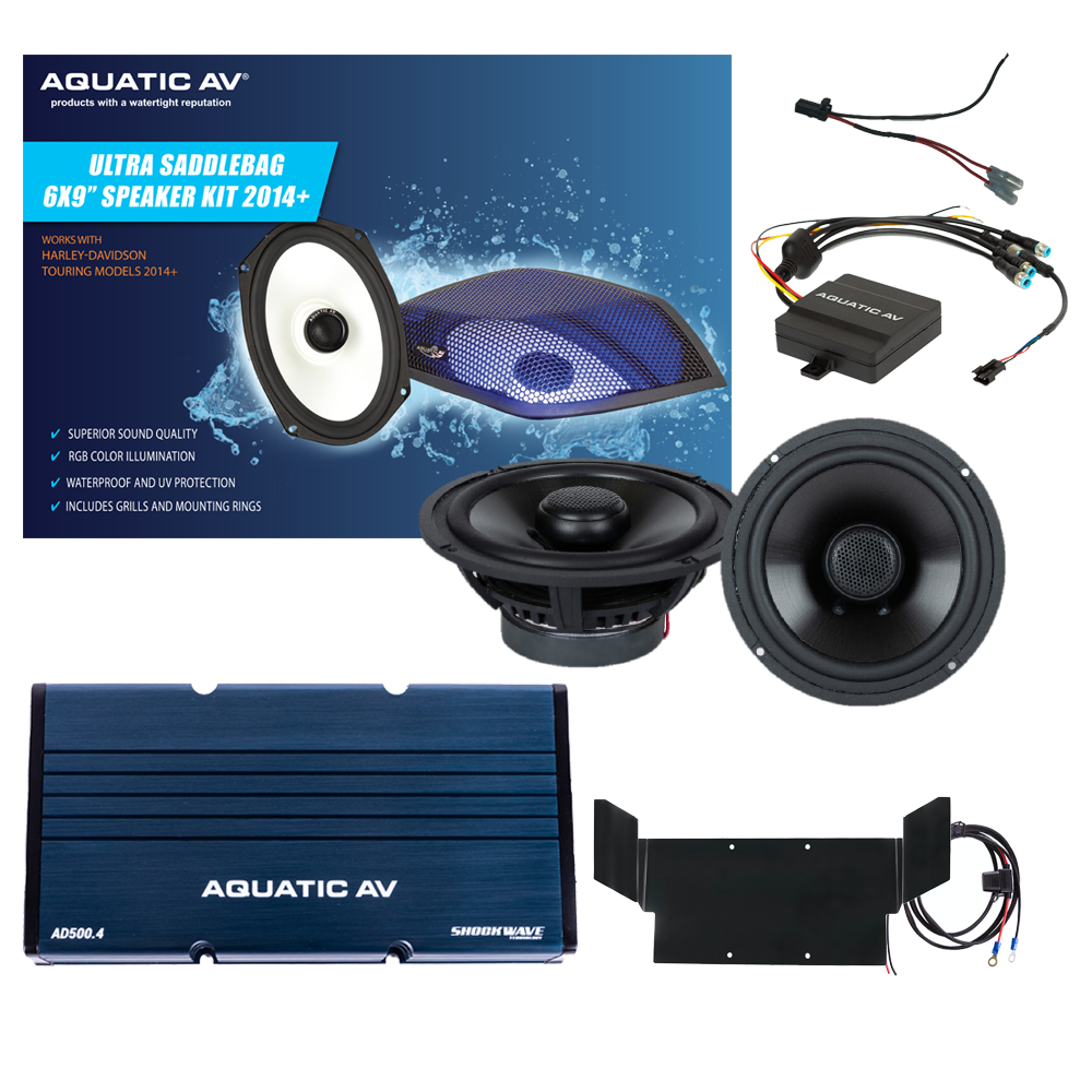 Aquatic Av - Ultra Speaker Kit Flht `98-13 - BT300