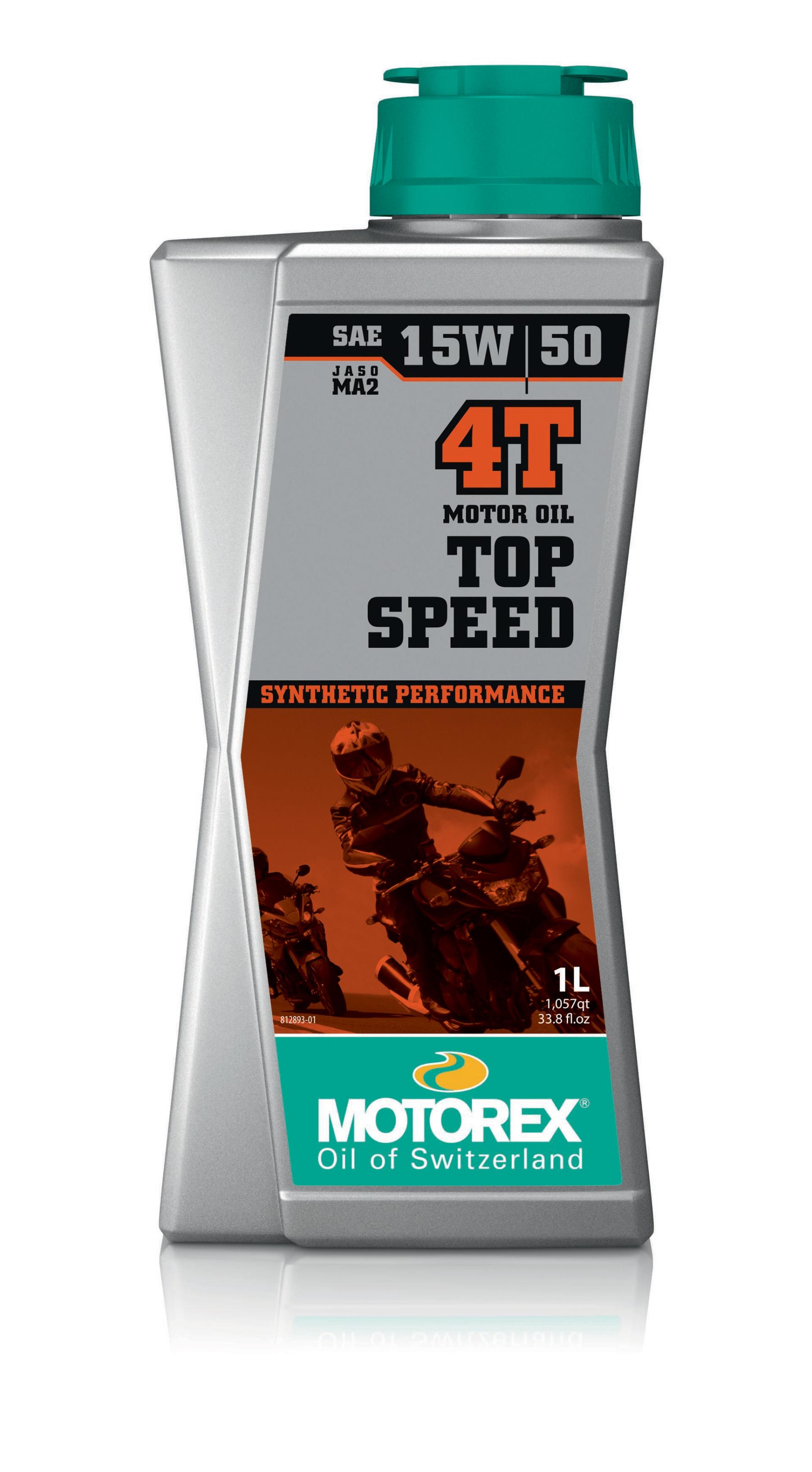 Motorex - Top Speed 4t 15w50 1lt 10/case - 198403