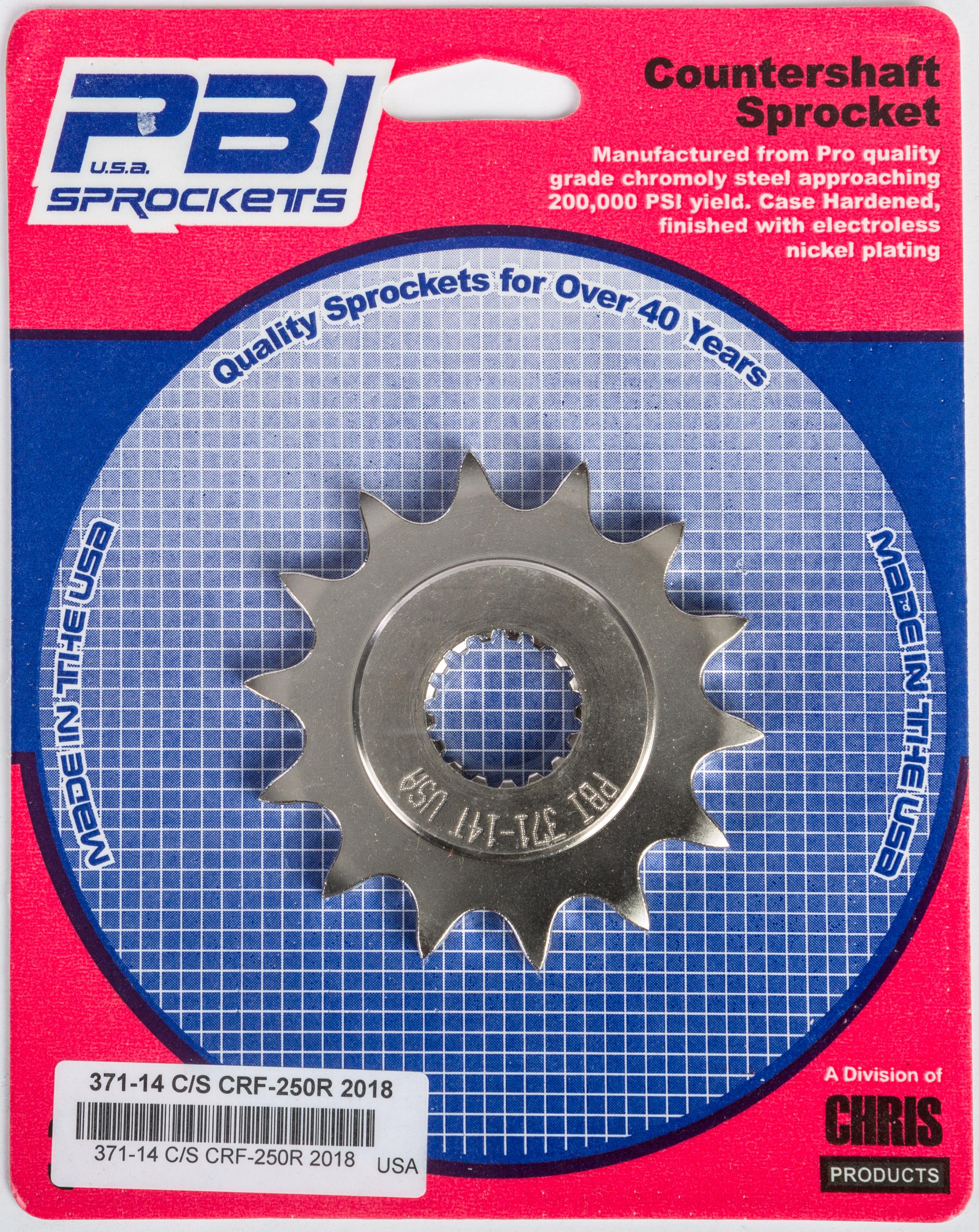 Pbi - Front Cs Sprocket Steel 14t-520 Hon - 371-14