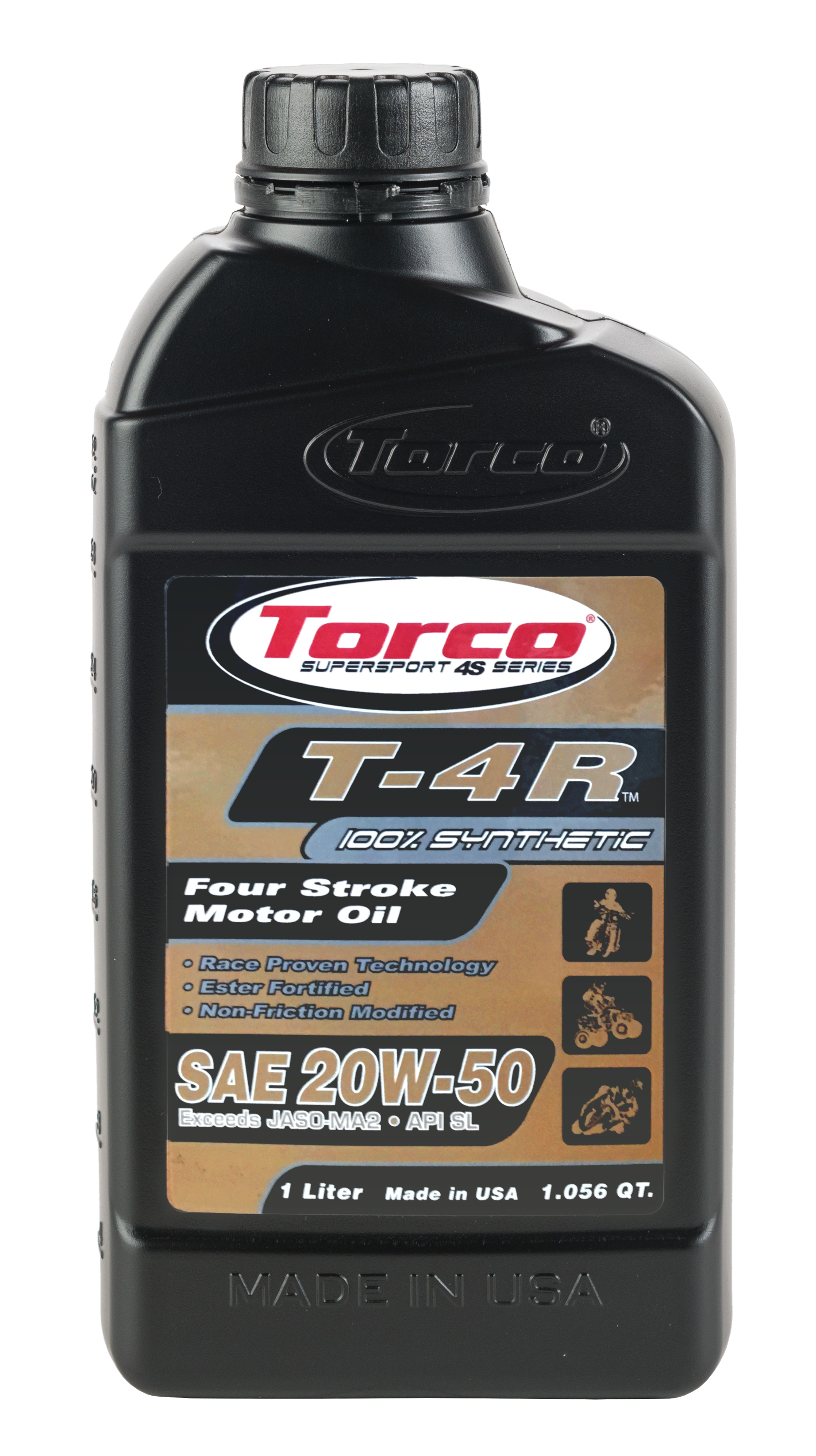 Torco - T-4r 4-stroke Synthetic Blend Motor Oil 20w-50 Liter - T672055CE