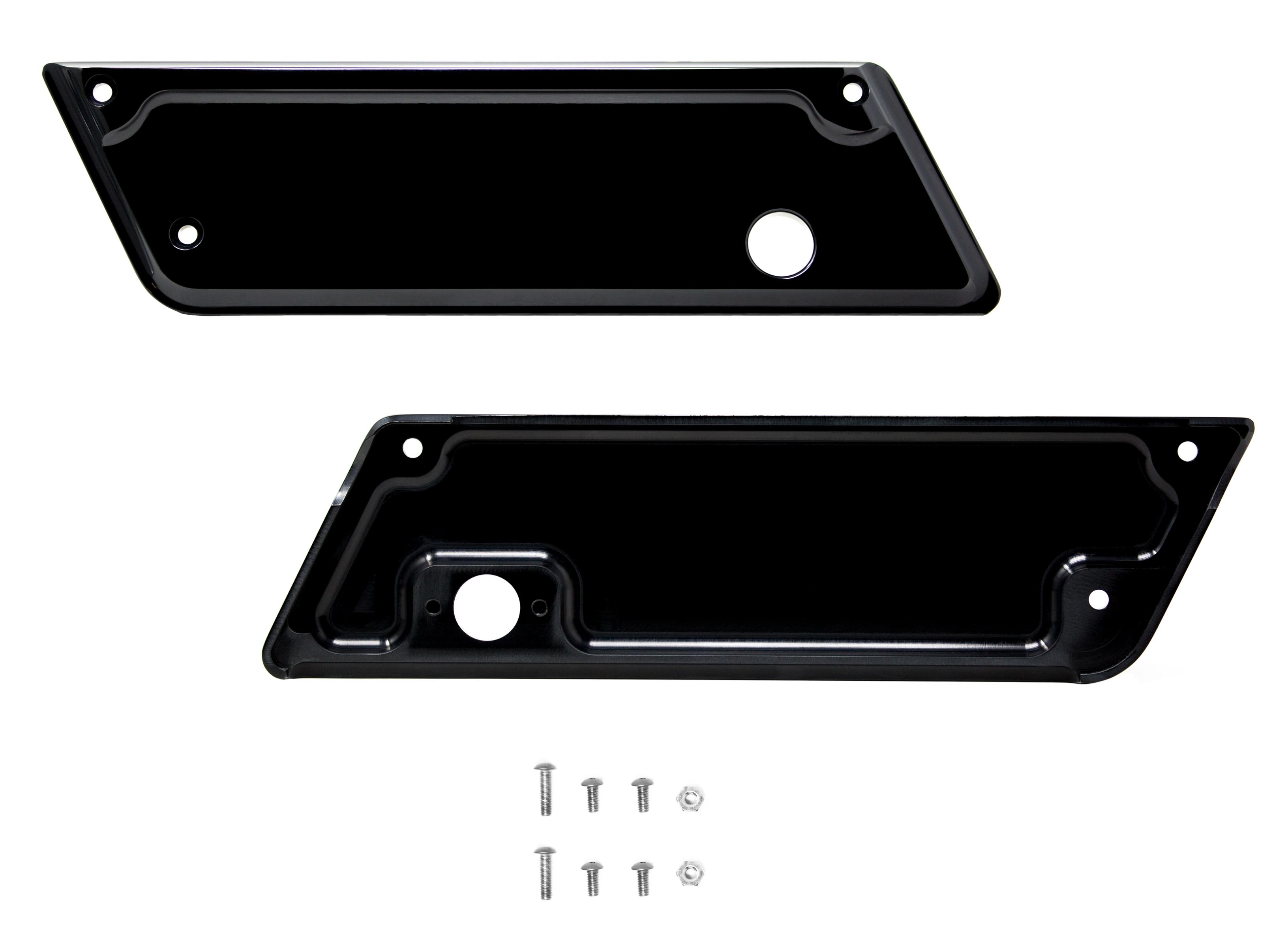 Nomadic - Billet Bag Latch Covers Black 99-13 Flt/flht/flhr/fltr/flhx - N-BLC-2