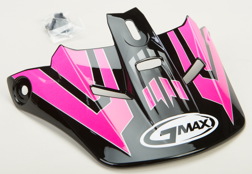 Gmax - Visor W/screws Race Gm-46.2y Black/pink Ys-yl - G046127