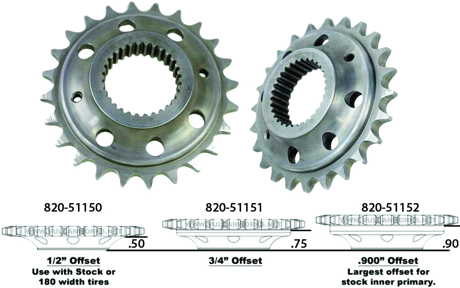 Harddrive - Chain Conv Sprkt 24t 3/4" Offset 6-speed - 191327