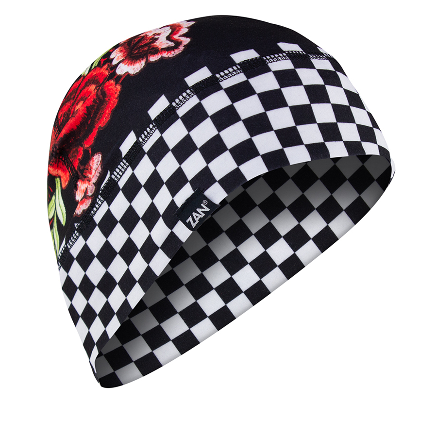 Zan - Sportflex Series Helmet Liner Checkered Floral - WHLL421