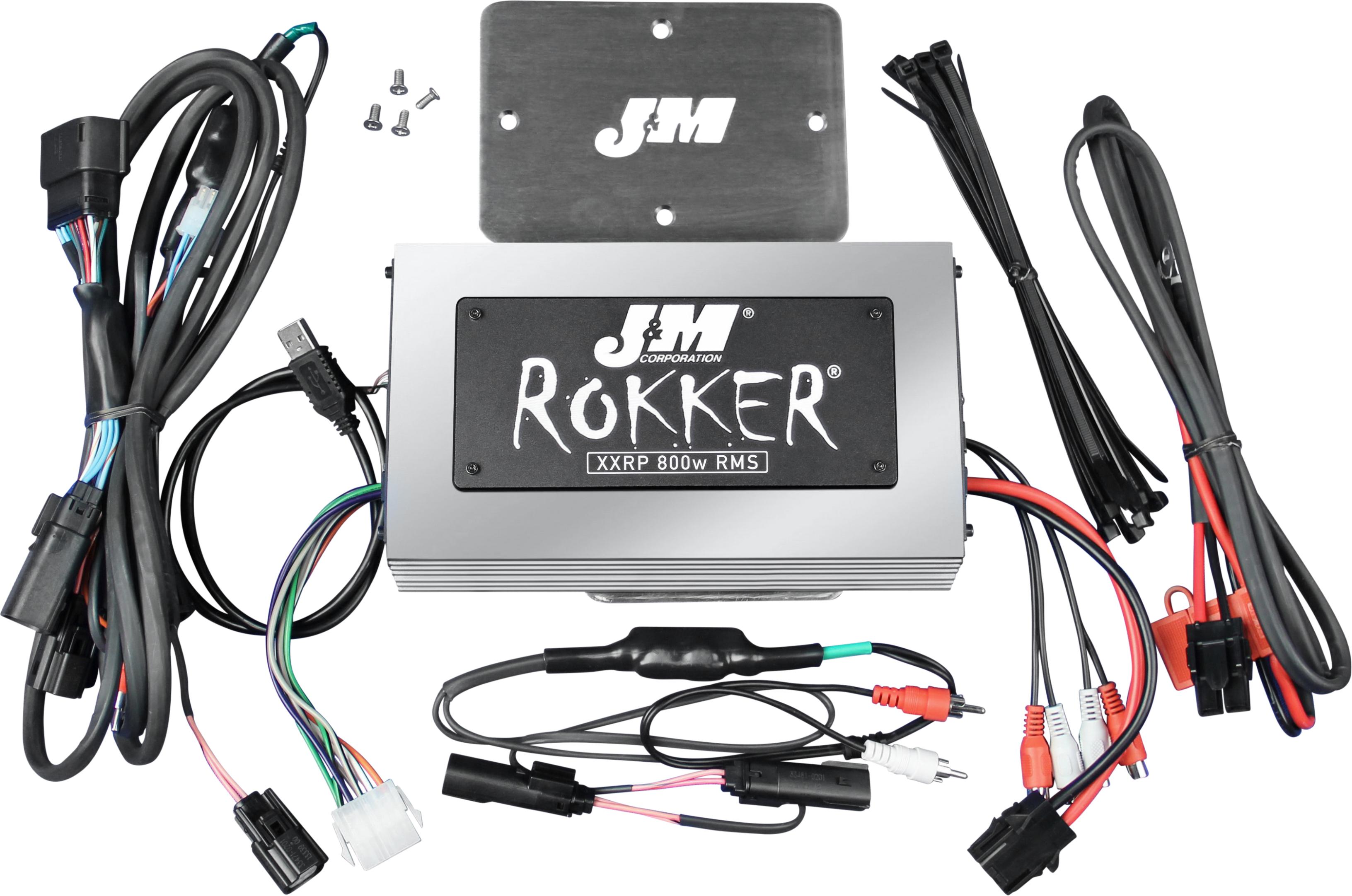 J&m - Rokker P800w 4-ch Amp Kit 16-20 Fltr Ultra - JAMP-800HR16-ULP
