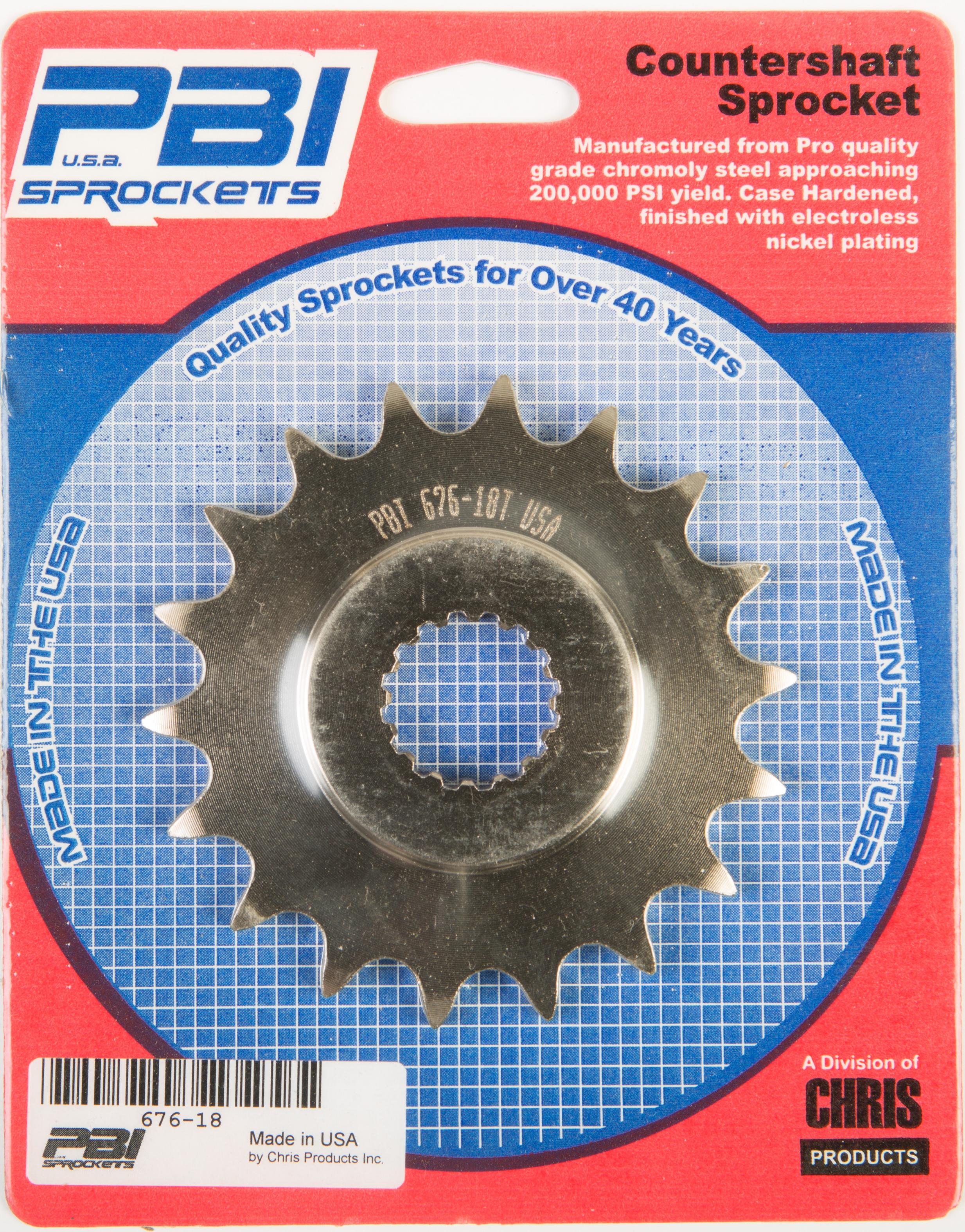 Pbi - Front Cs Sprocket Steel 18t-520 Suz - 676-18