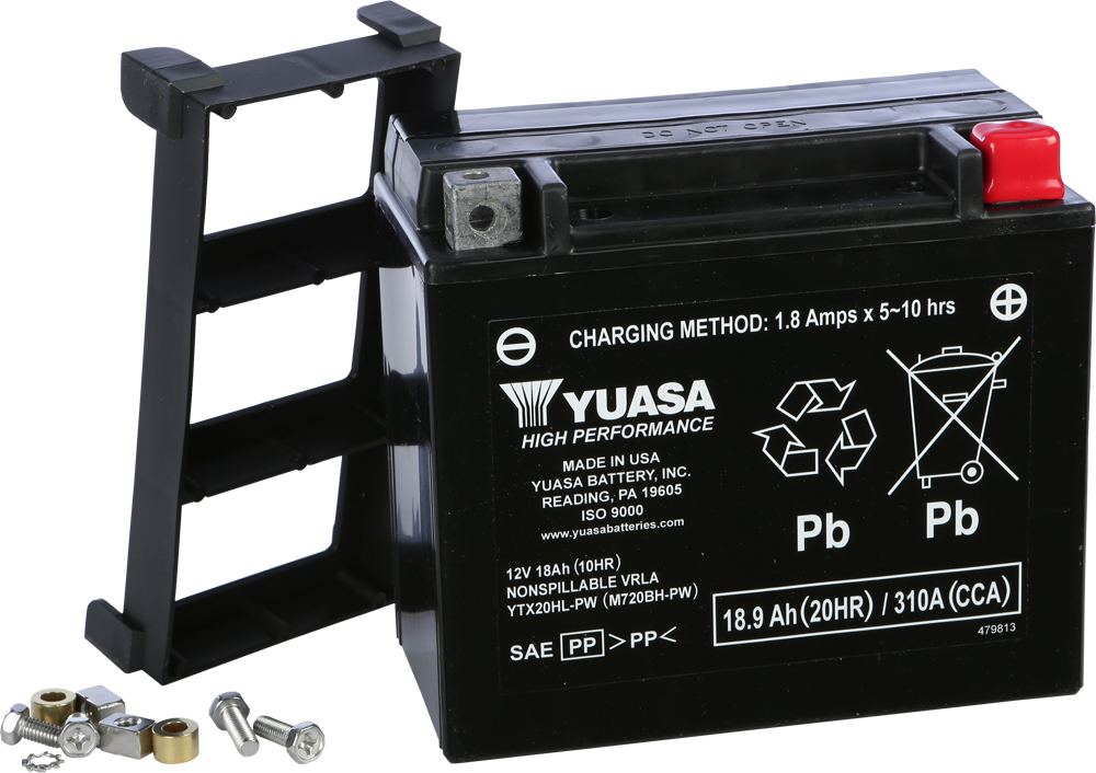 Yuasa - Battery Ytx20hl-pw Sealed Factory Activated - YUAM720BH-PW