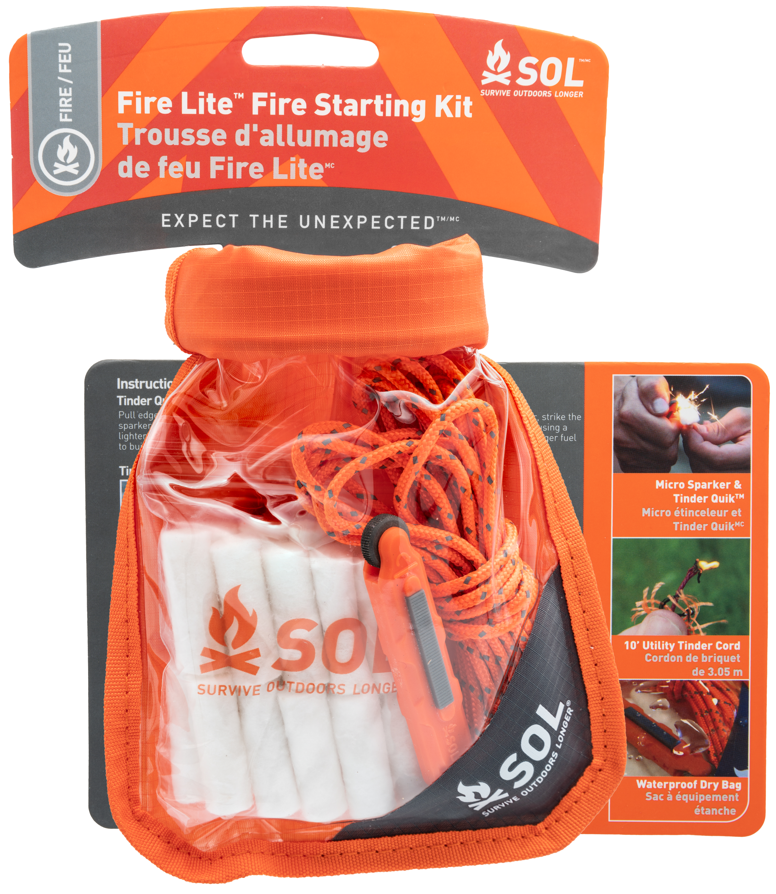 Amk - Sol Fire Lite Kit In Dry Bag 6/pk - 0140-1234