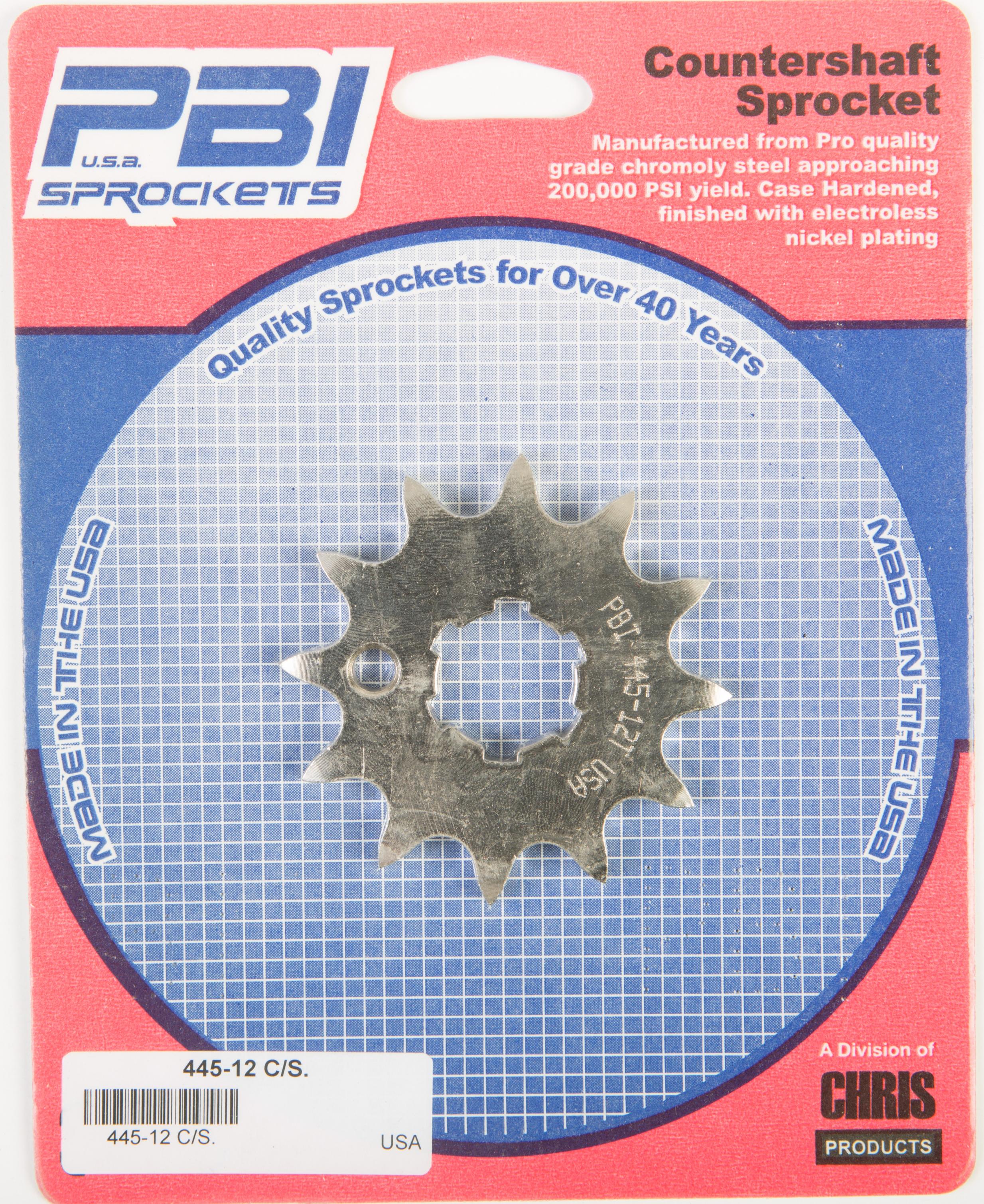 Pbi - Front Cs Sprocket Steel 12t-520 Kaw/yam - 445-12