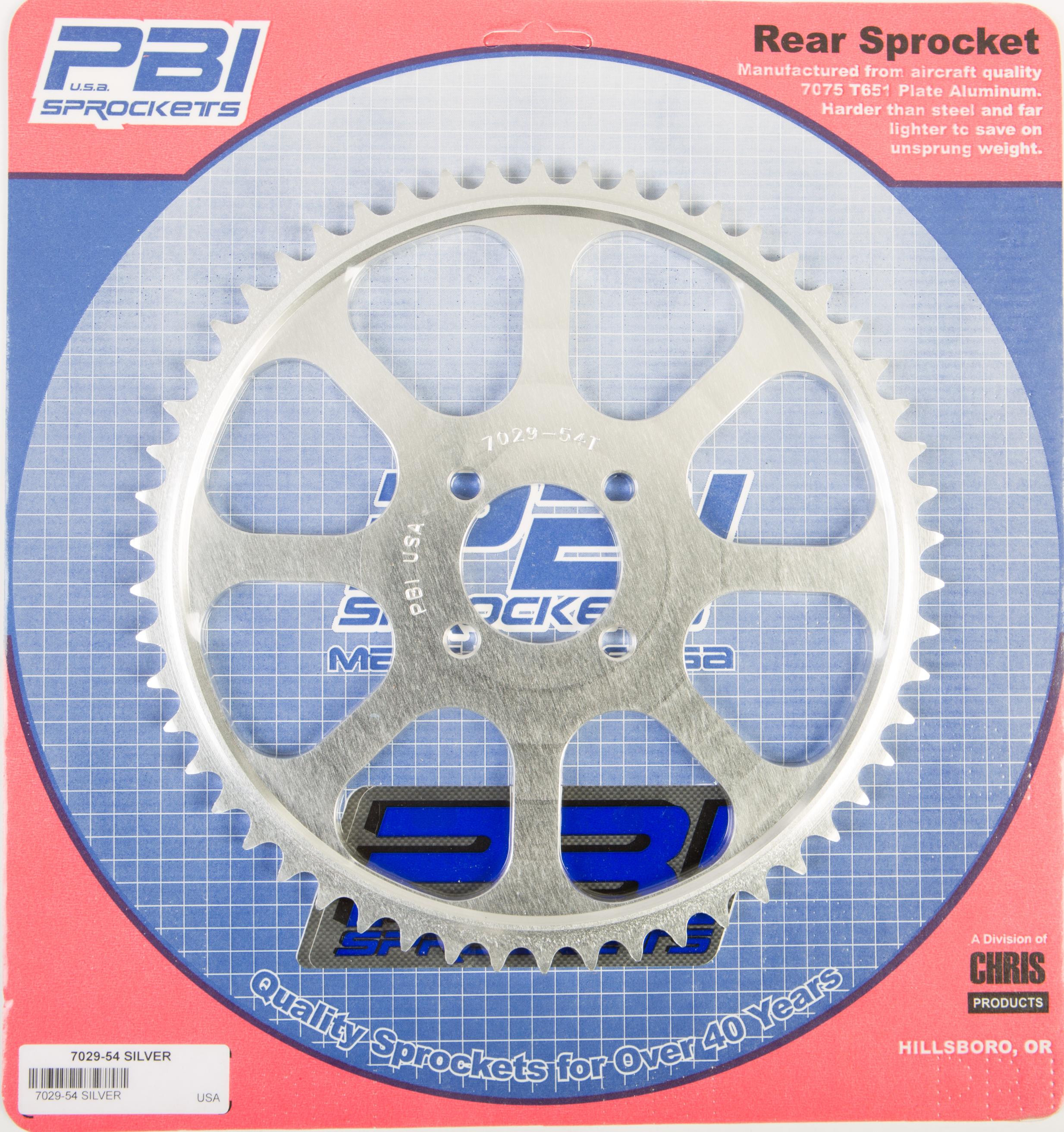 Pbi - Rear Sprocket Aluminum 54t-428 Yam - 7029-54-2