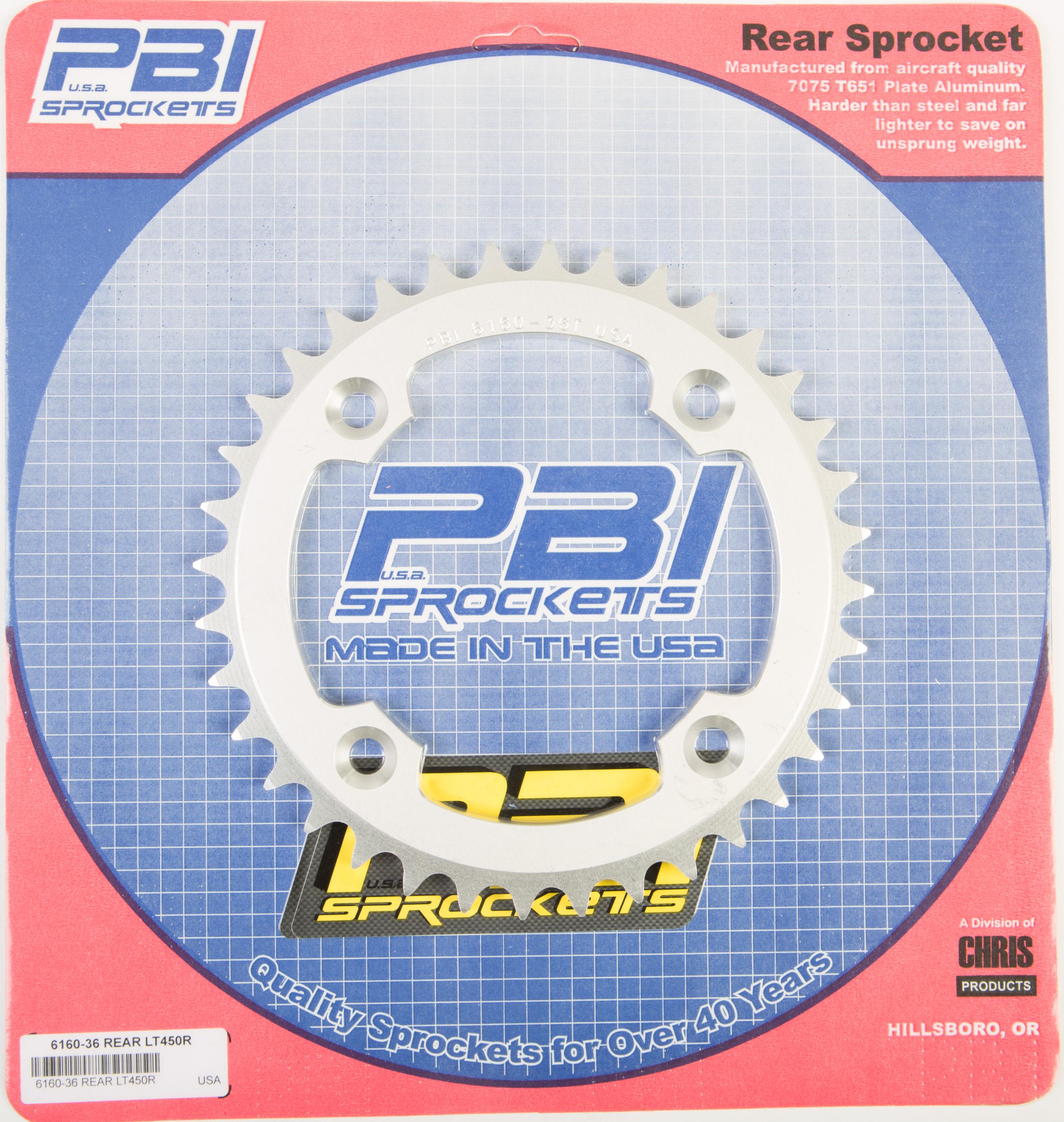 Pbi - Rear Sprocket Aluminum 36t-520 Suz - 6160-36-3