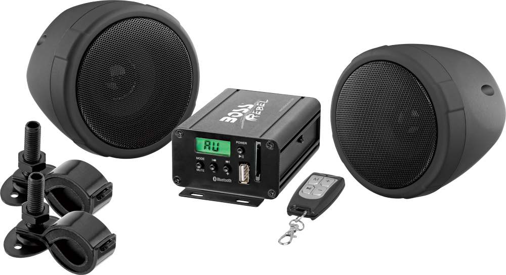 Boss Audio - BOSS AUDIO MC520 Handlebar Speaker System MCBK520B - MCBK520B