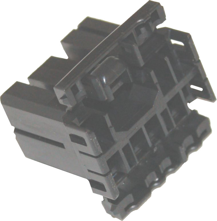 Namz Custom Cycle Products - Amp 8-wire Plug Housing Multilock Hd# 73158-96bk - NA-173850-2