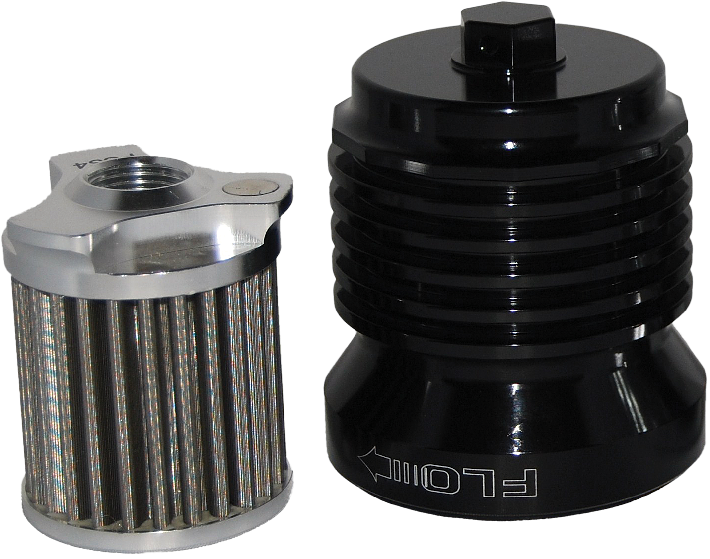 Pcracing - Flo Reusable Steel Oil Filter Hd Black - PCS4B