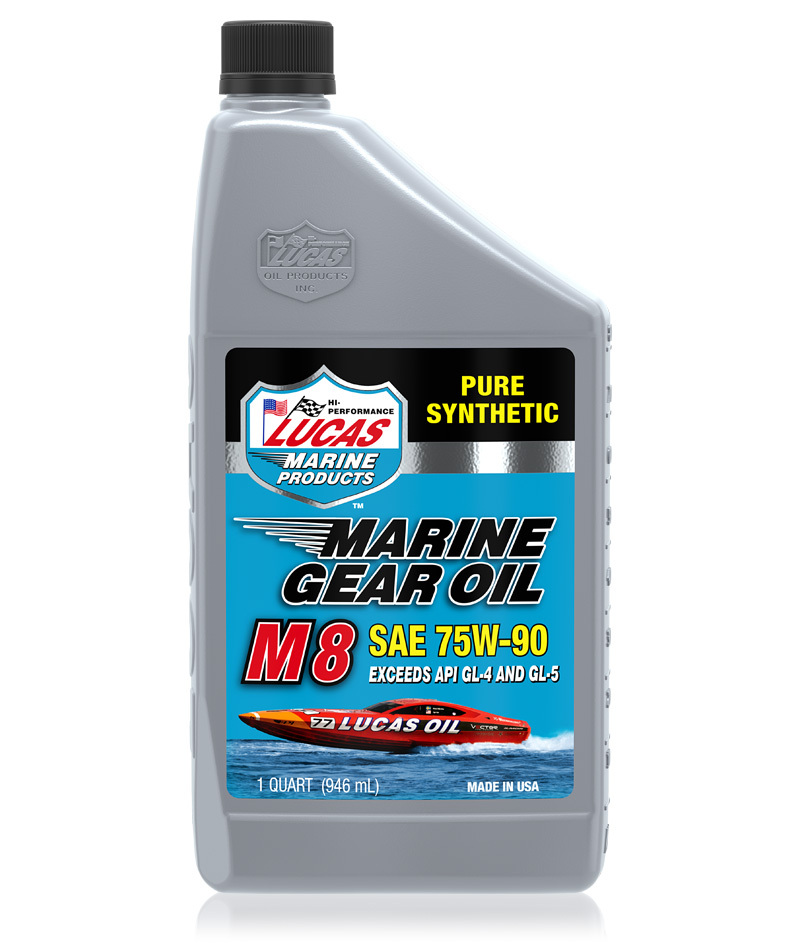 Lucas - Marine Gear Oil Pure Synthetic M8 1qt - 10652