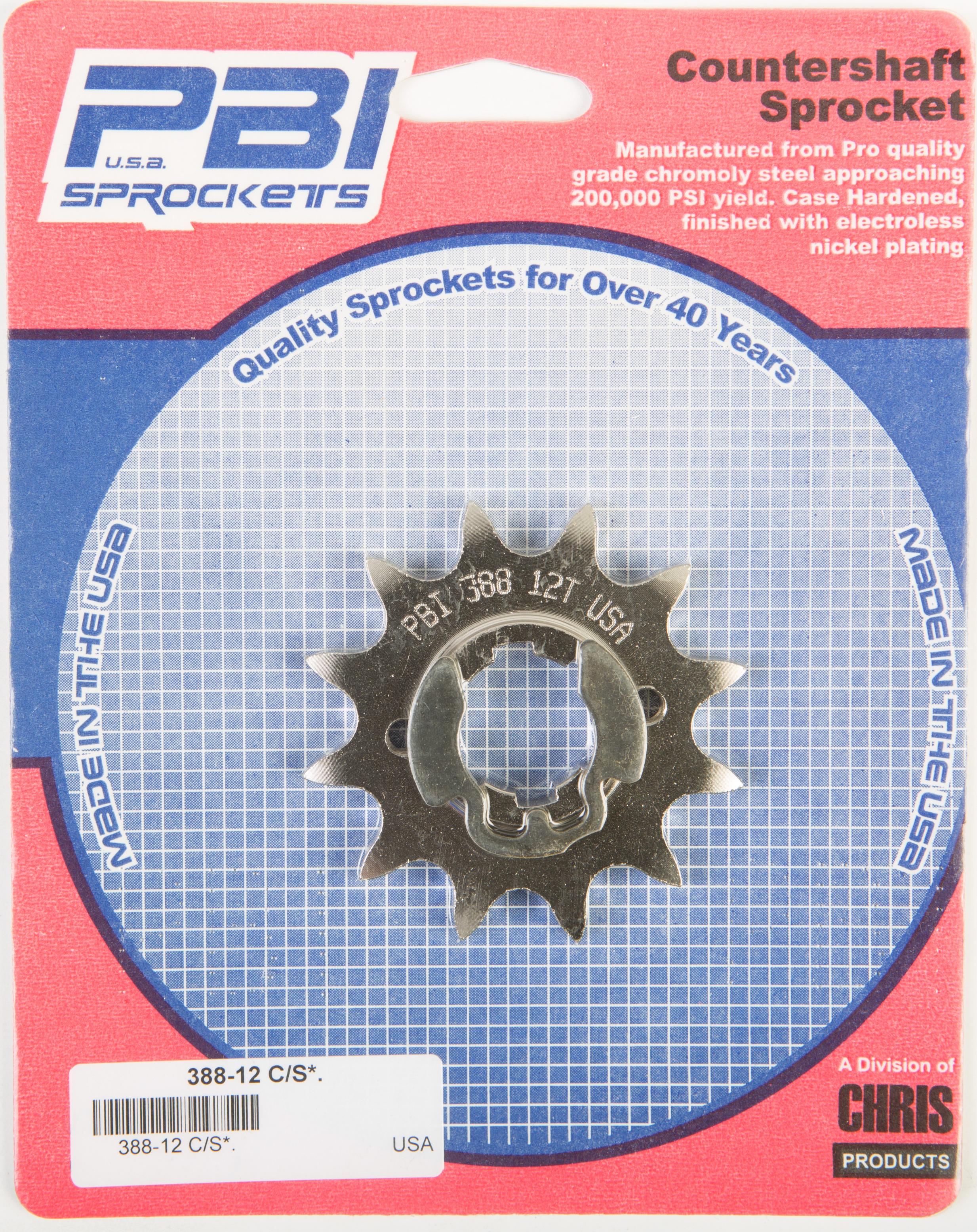 Pbi - Front Cs Sprocket Steel 12t-520 Hon - 388-12