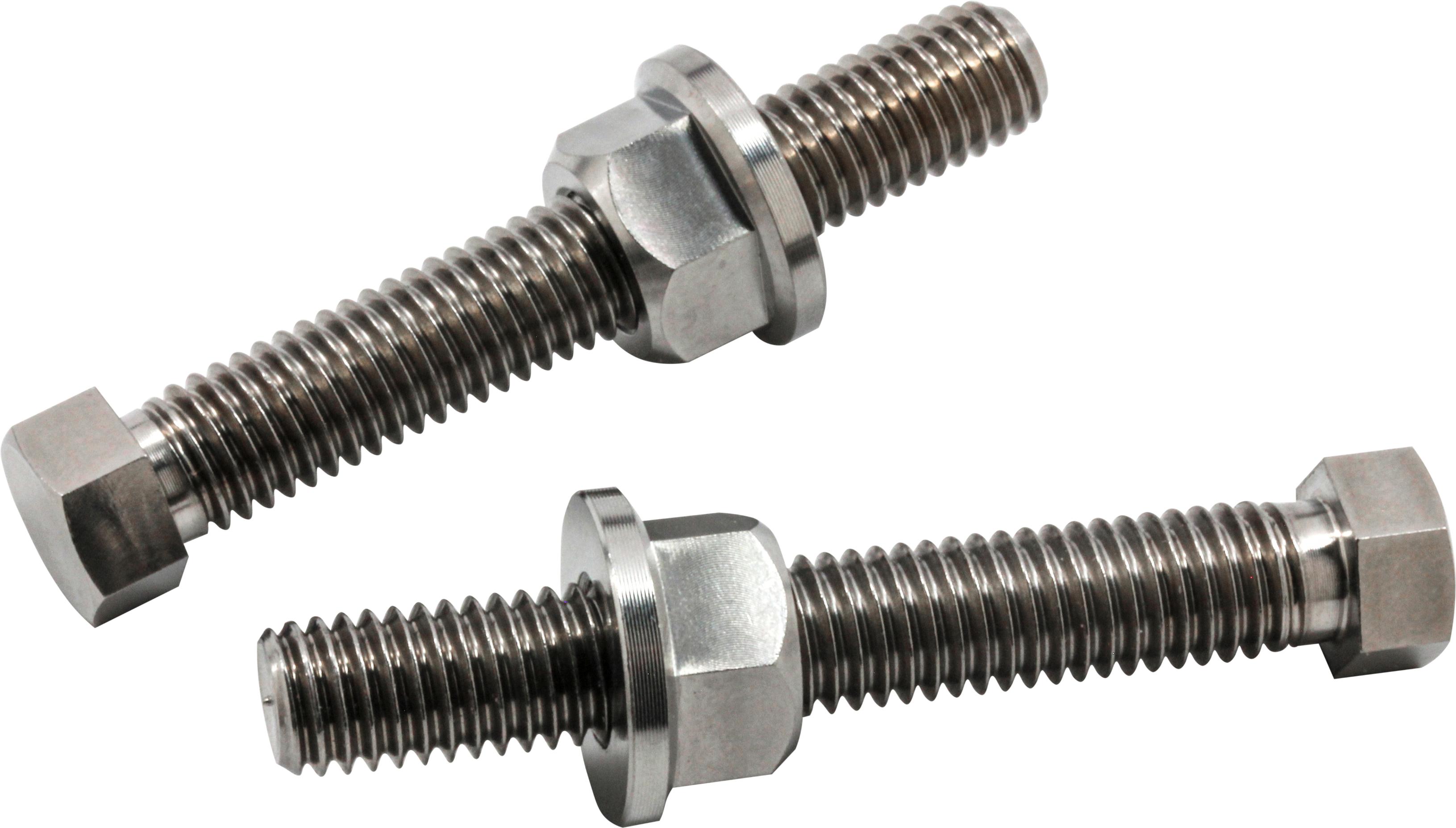 Works - Ti Axle Adjuster Bolts Jap 8x52mm/10mm / 8mm/12mm Nuts - 70-630