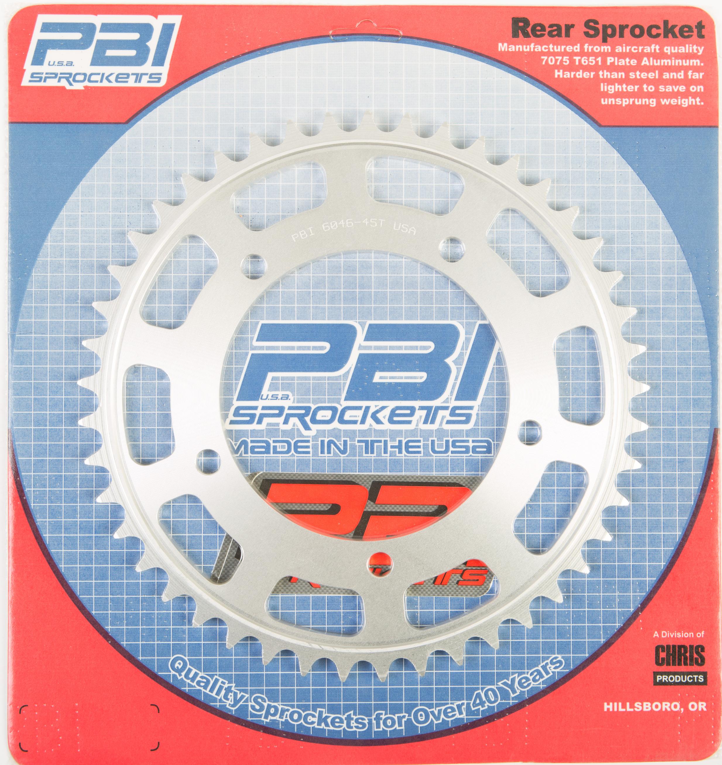 Pbi - Rear Sprocket Aluminum 45t-520 Suz - 6046-45-3