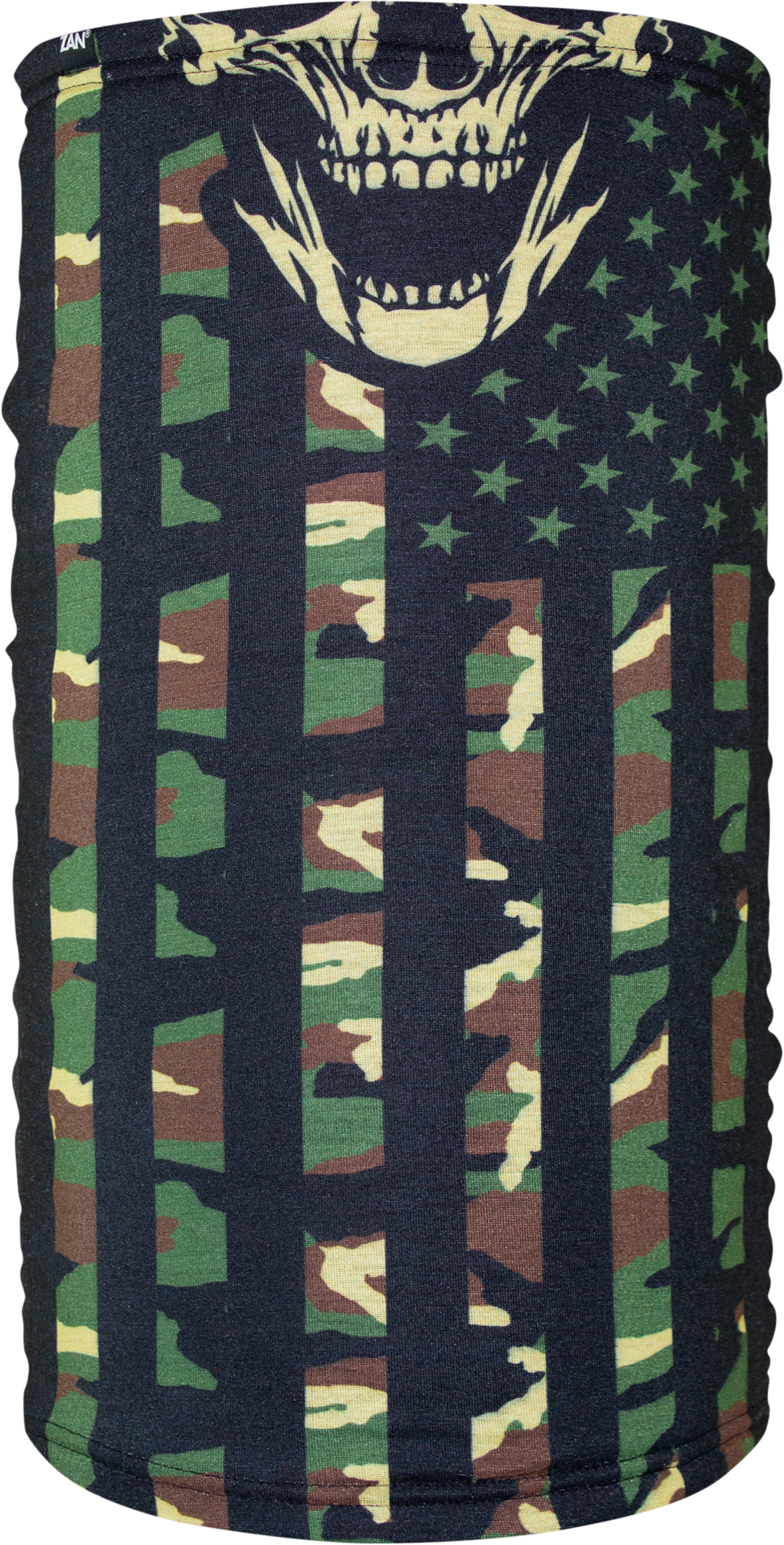 Zan - Motley Tube Fleece Lined Woodland Camo Flag - TF460