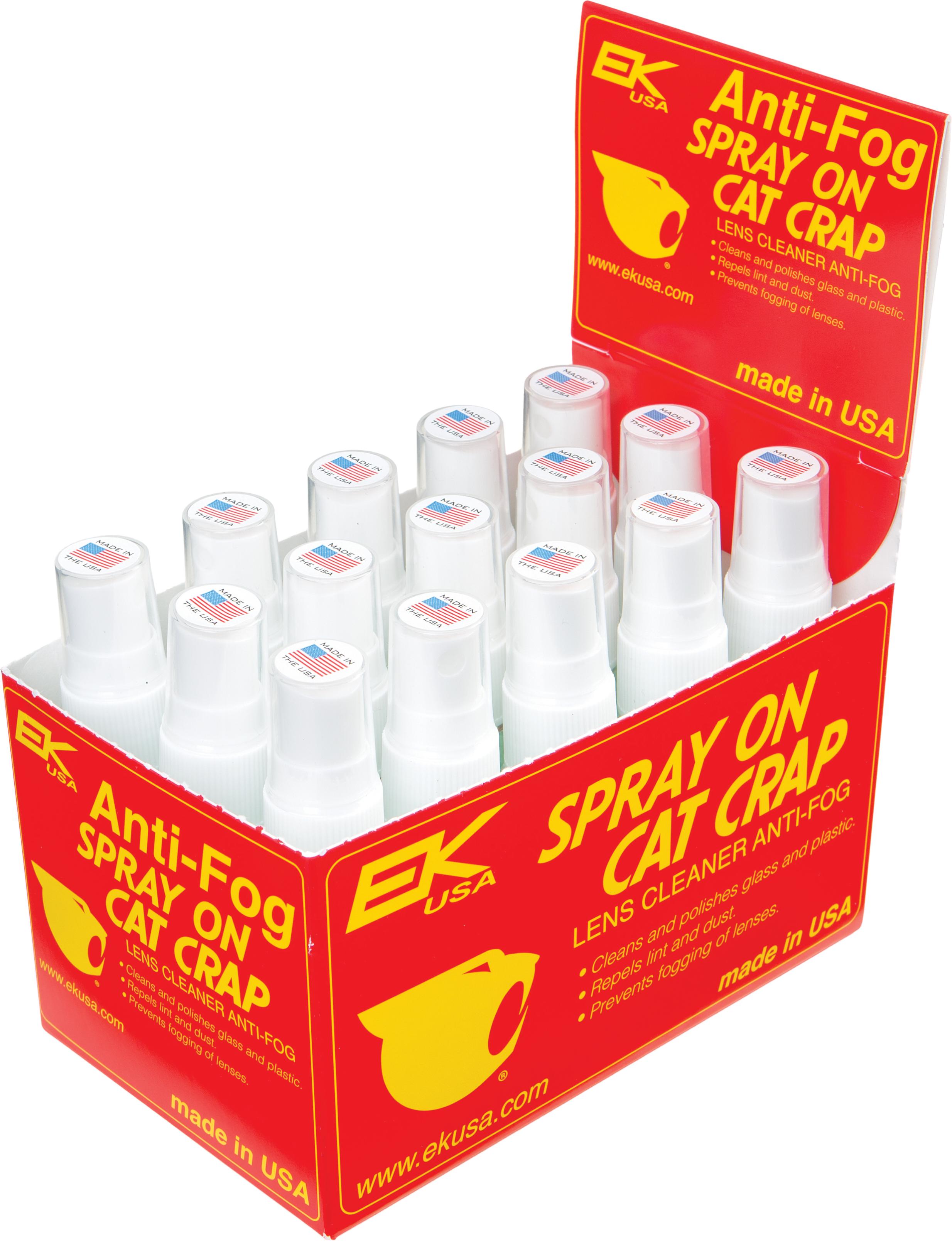 Cat Crap - Anti-fog Lens Cleaner Spray On 1oz 15/pk Display - 10851
