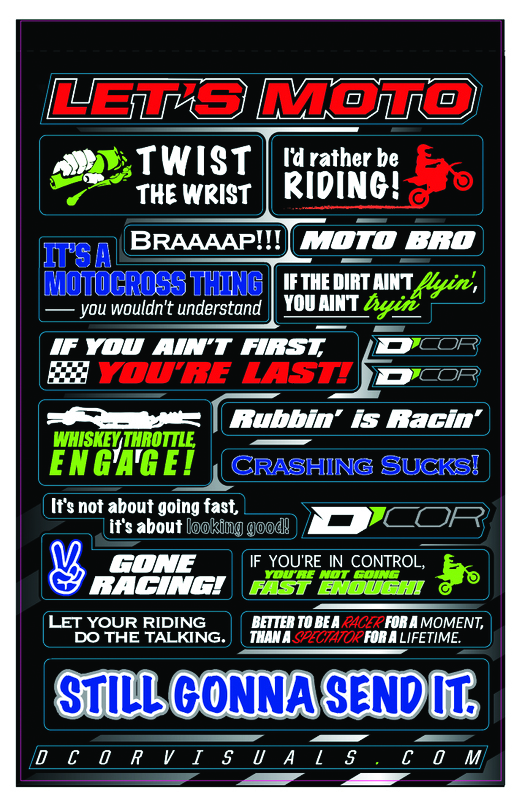 D-cor - Kids Moto Talk Decal Sheet - 40-90-114