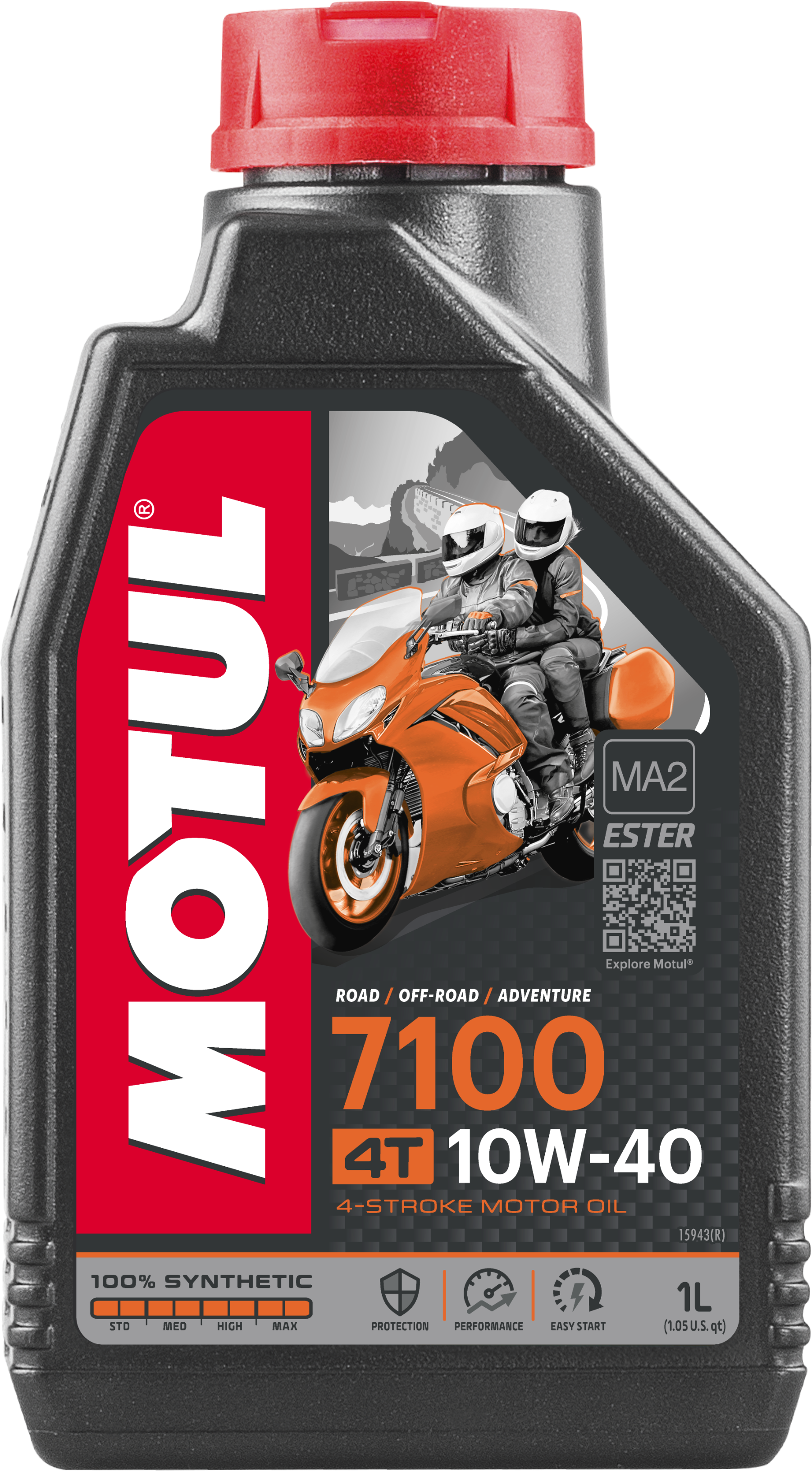 Motul - 7100 Synthetic Oil 10w40 Liter - 104091