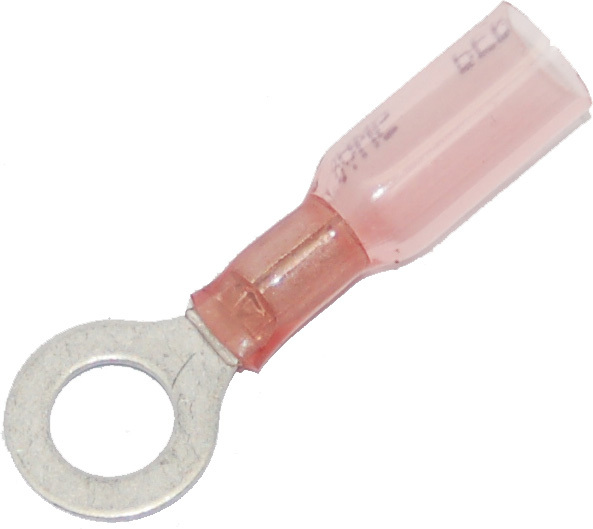 Namz Custom Cycle Products - Ring Terminal Heat Sealable .25" 22-18 25-pk - NIS-19164-0004