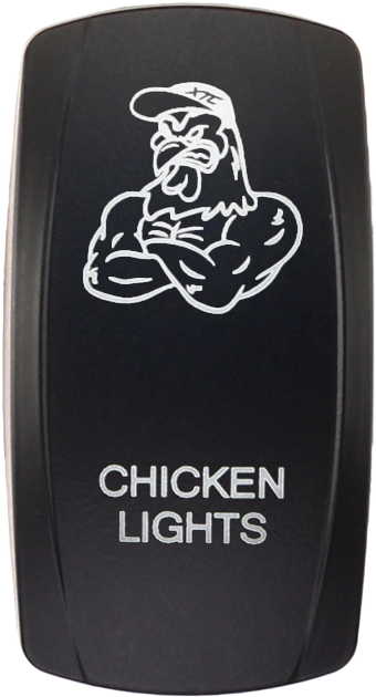 Xtc Power Products - Dash Switch Rocker Face Chicken Lights - SW00-00141045