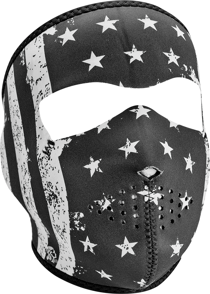 Zan - Neoprene Full Mask Vintage Flat Black/white - WNFM091