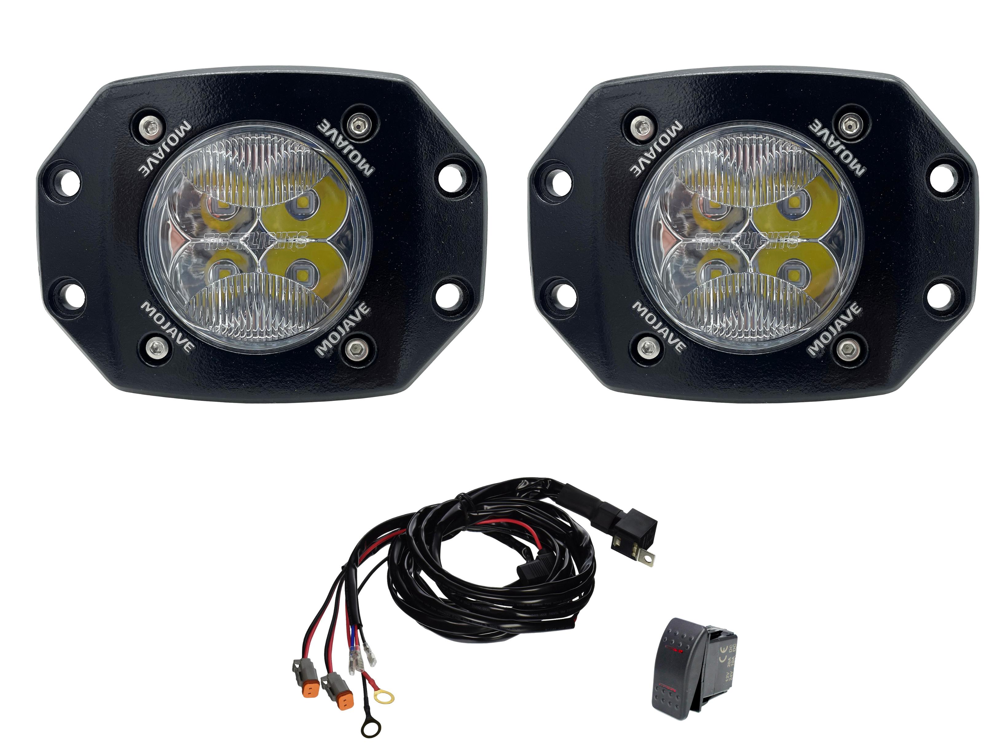 Tiger Lights - Dual Tlm3-fm Kit W/ Harness