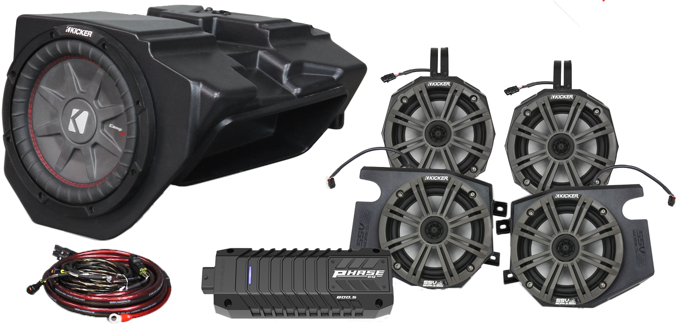 Ssv Works - 5 Speaker Plug And Play Kit Kicker Ride Command - 220-RZ34-Q5KRC