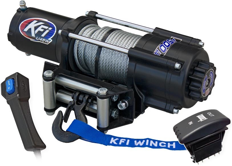 Kfi - Wide 4500 Lb Utv Winch - U45W-R2