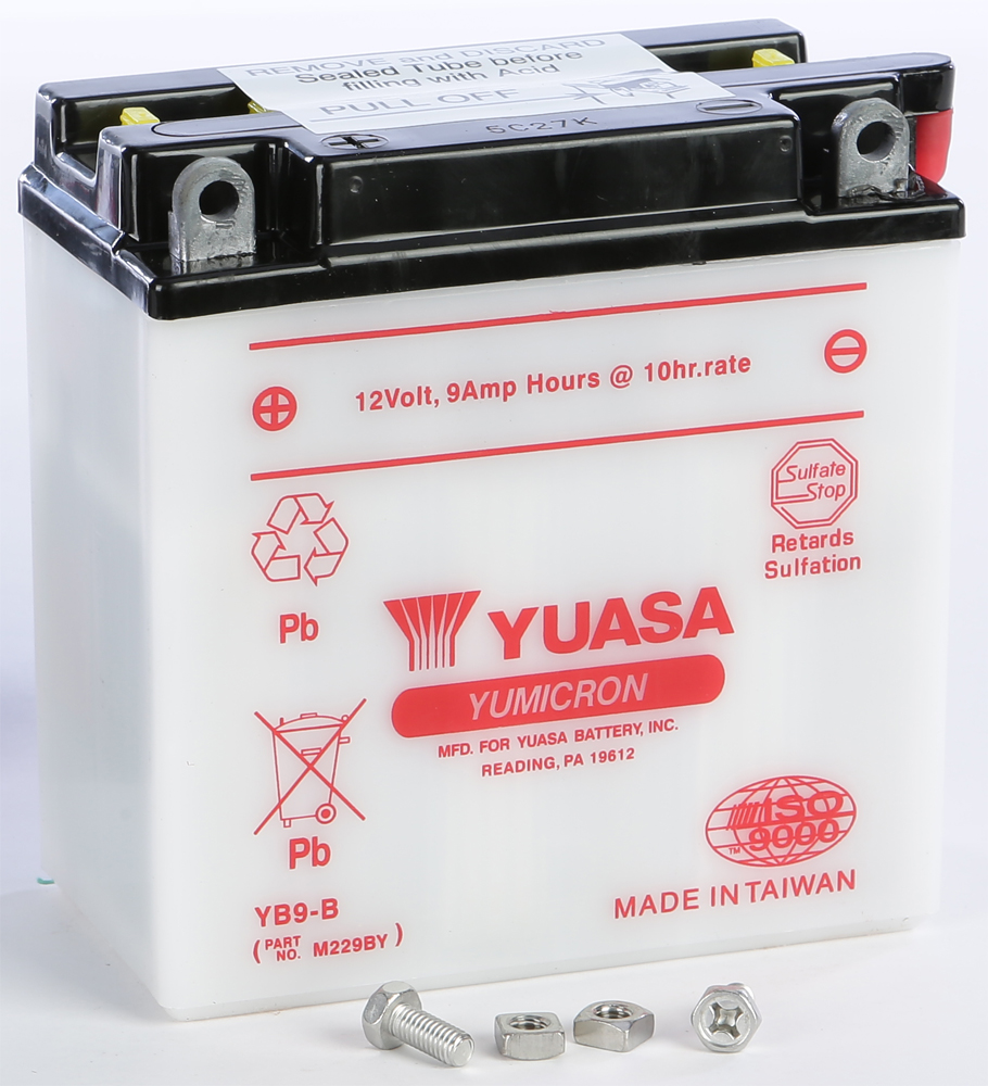 Yuasa - Battery Yb9-b Conventional - YUAM229BY