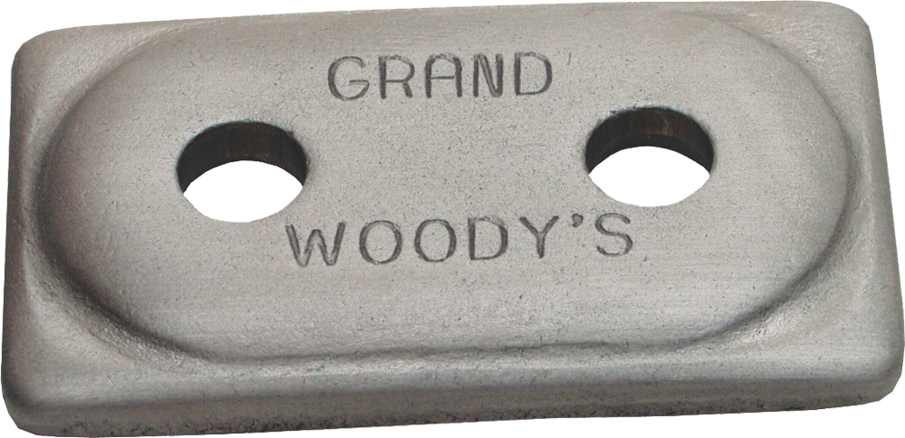 Woodys - Double Grand Digger Support Plate Aluminum 12/pk - ADG-3775