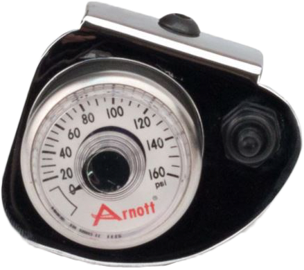 Arnott - Pressure Gauge & Bracket W/toggle Switch Chrome - K-2638