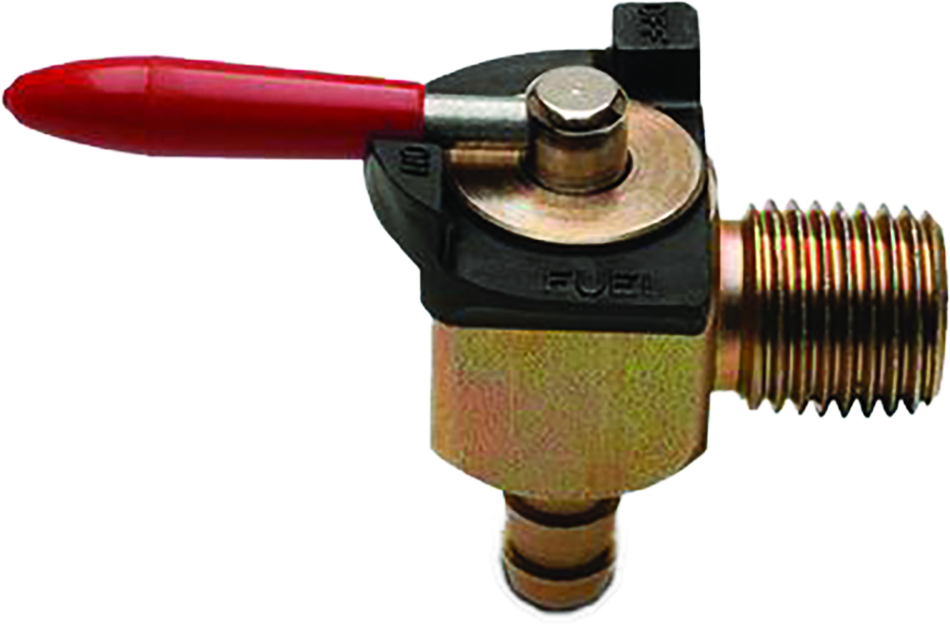 Motion Pro - Fuel Valve 90 Degree 1/4" Npt X 1/4" Barb Vitton Seal - 12-0085