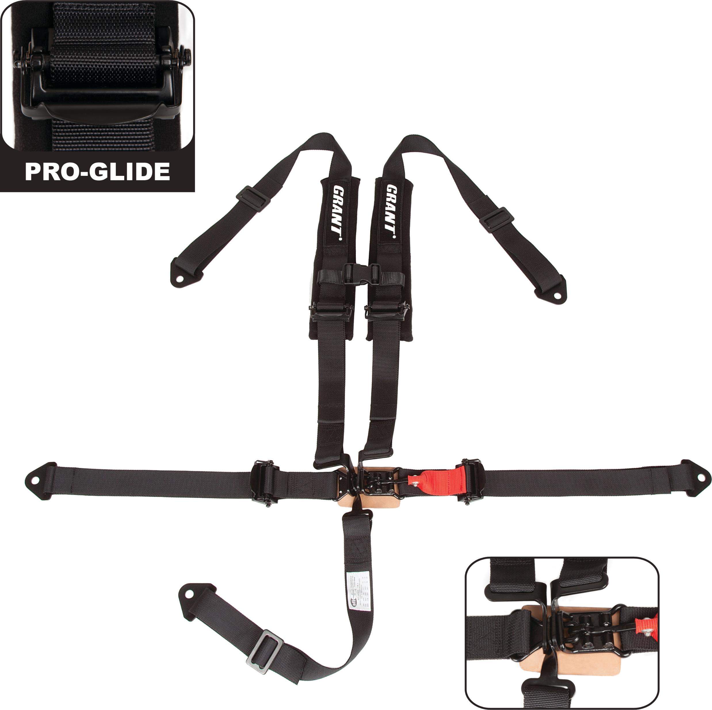 Grant - 5-point Safety Harness W/pads Black 2" Straps - 2105