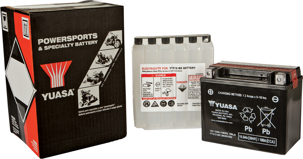 Yuasa - Battery Ytx12-bs Maintenance Free - YUAM3RH2STWN